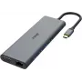 Akasa AK-CBCA28-18BK laptop-dockingstation & portreplikator Wired USB 3.2 Gen 1 (3.1 Gen 1) Type-C Black - Grey (AK-CBCA28-18BK)