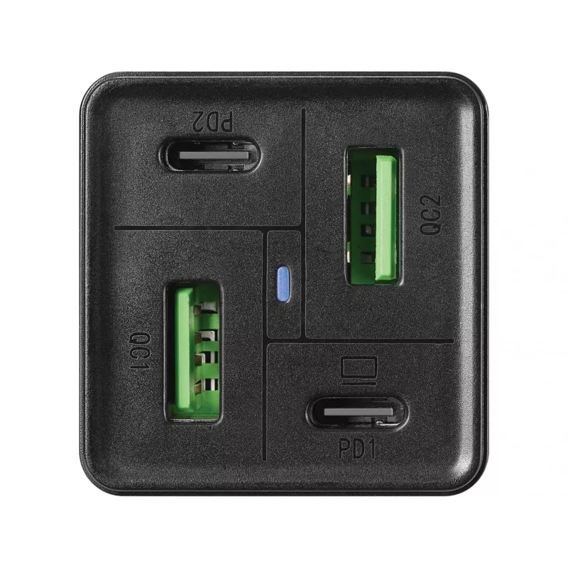 SANDBERG Power Supply - 65 Watt - 3.25 A - PD, QC - 4 Output Ports (2 x USB, 2 x USB-C)