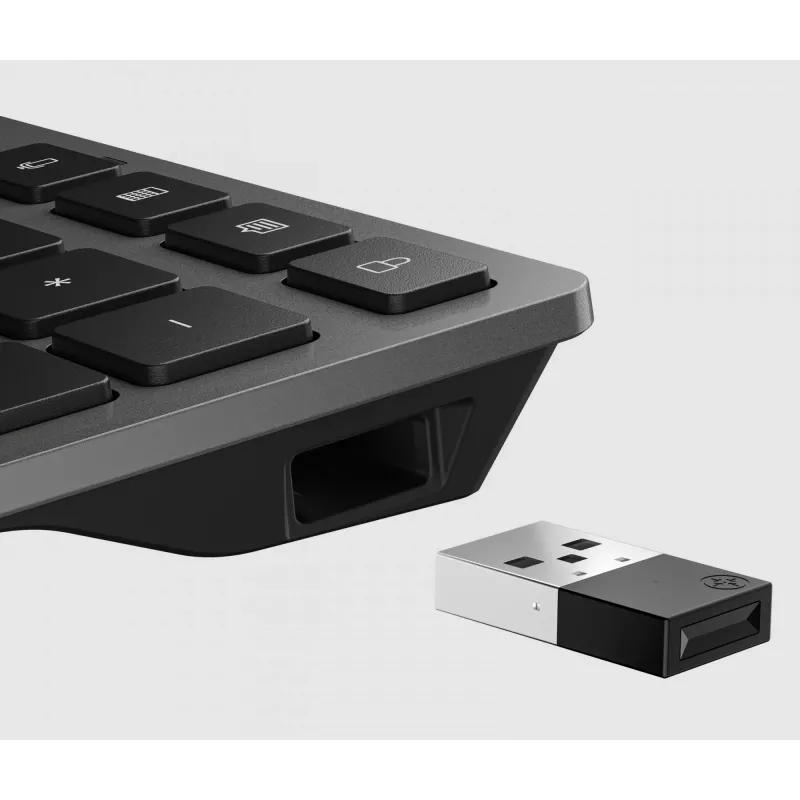 HP 720 Multi-Device Rechargeable Wireless Keyboard Full-size USB Bluetooth