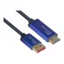 Video Cable Adapter Alcasa 4860-SF030B 3m DisplayPort HDMI Black Blue