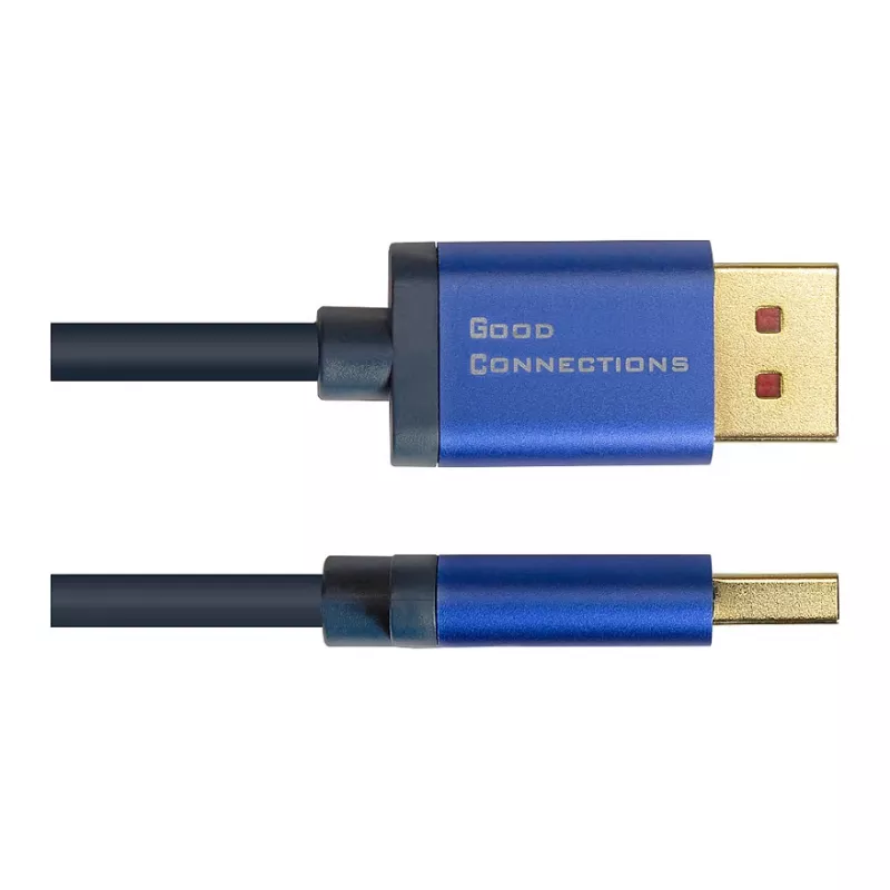 Video Cable Adapter Alcasa 4860-SF030B 3m DisplayPort HDMI Black Blue
