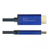 Video Cable Adapter Alcasa 4860-SF030B 3m DisplayPort HDMI Black Blue