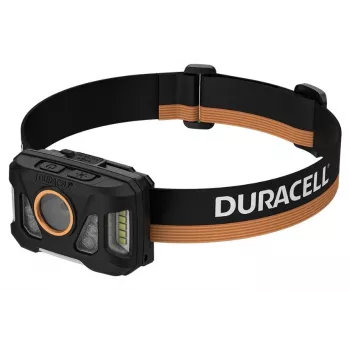 Headlamp Duracell DH1000R — black/orange, rechargeable hands-free light