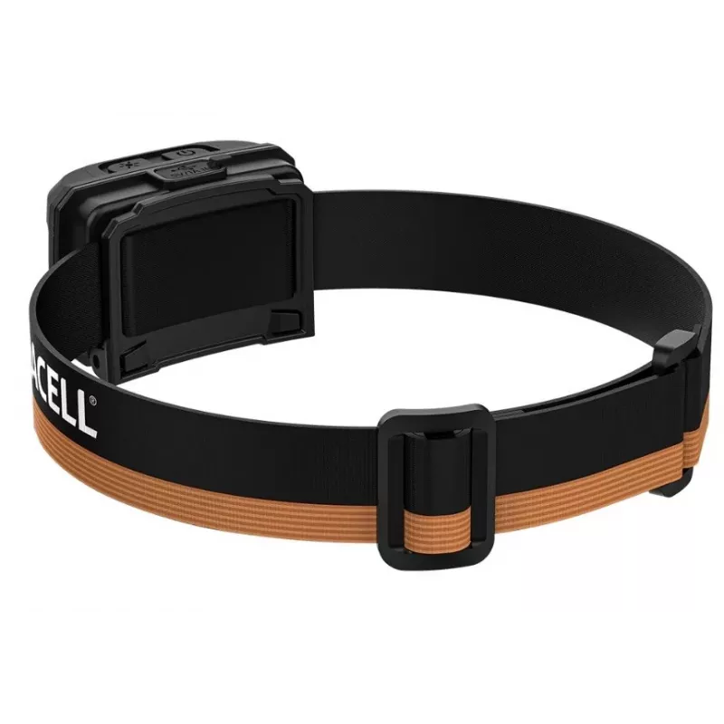 Headlamp Duracell DH1000R — black/orange, rechargeable hands-free light