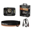 Headlamp Duracell DH1000R — black/orange, rechargeable hands-free light