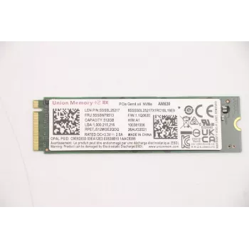 Internal NVMe SSD Lenovo SSDASM 512GB PCIe 4.0 x4 M.2 2280