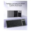 Inateck KB06101_STEEL GRAY keyboard Home RF Wireless + Bluetooth QWERTZ English Black