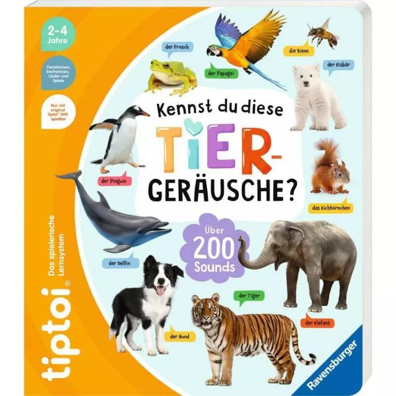 tiptoi Kennst du diese Animal Sounds?, Learning Book