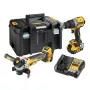 DeWalt DCK2026P2T-QW Combo set DCD805 + DCG405, 18 V XR 2×5.0 Ah black, yellow