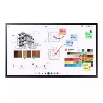 Interactive Flat Panel Sharp PN-LA862 86 inch 4K Ultra HD Touchscreen Black