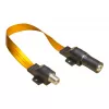 Coaxial Cable Alcasa S-1014Q 0.54m SAT Type-F Black Gold Transparent