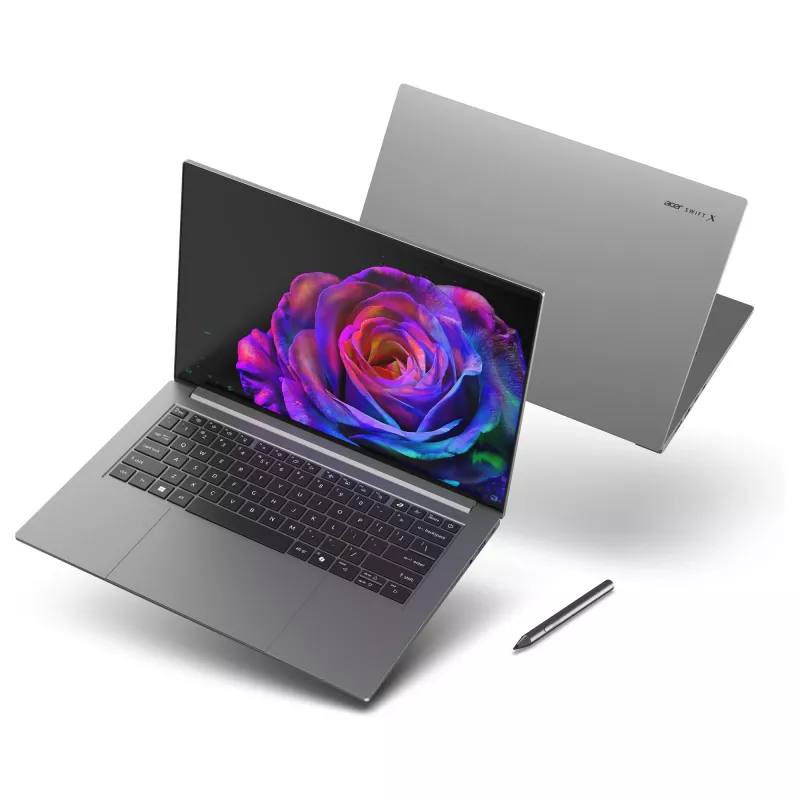 Notebook Acer Swift X 14 OLED SFX14-73G-975F NX.J81EG.004 — 14.5 inch 2880×1800, Intel Core Ultra 9 285H, 2TB SSD, GeForce RTX 5070, HDMI/USB-C, Windows 11 Home