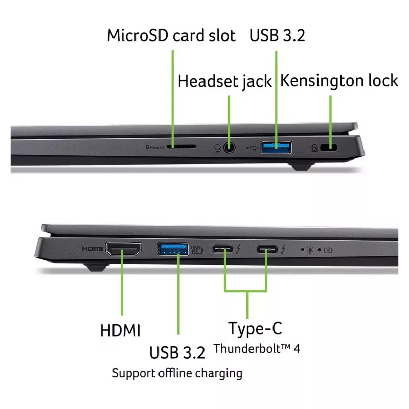 Notebook Acer Swift X 14 OLED SFX14-73G-975F NX.J81EG.004 — 14.5 inch 2880×1800, Intel Core Ultra 9 285H, 2TB SSD, GeForce RTX 5070, HDMI/USB-C, Windows 11 Home