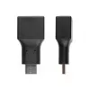 Cable gender changer USB C USB A Alcasa USB-AD201 Black