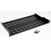 Rack shelf EQUIP Fixed Shelf 19 inch, 1U, 400 mm depth, black, 485 mm width