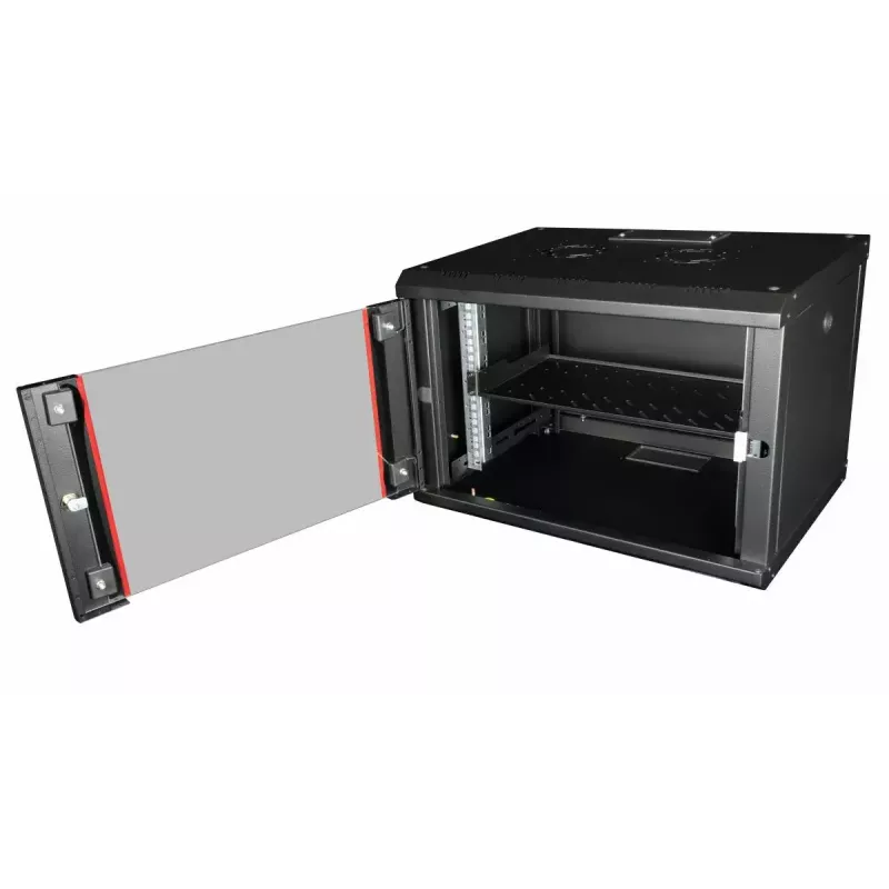 Rack shelf EQUIP Fixed Shelf 19 inch, 1U, 400 mm depth, black, 485 mm width