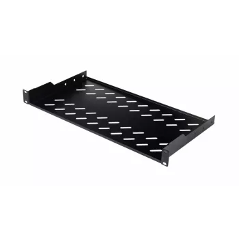 Rack shelf EQUIP Fixed Shelf 19 inch, 1U, 400 mm depth, black, 485 mm width