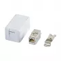 RJ-45 Female Connector BTR 130B21D1APL-E Cat6a White flat