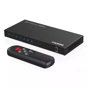 Video switch MicroConnect MC-HDMISWITCH0401-4K 4K 60Hz Metal Black