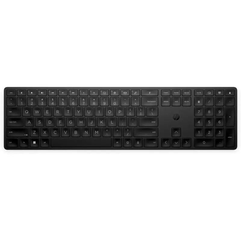 Wireless programmable full-size keyboard HP 450 — RF wireless + USB, black