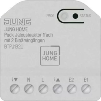 Shutter Actuator (1‑channel) Jung HOME Puck BTPJ1B2U with 2 Binary Inputs