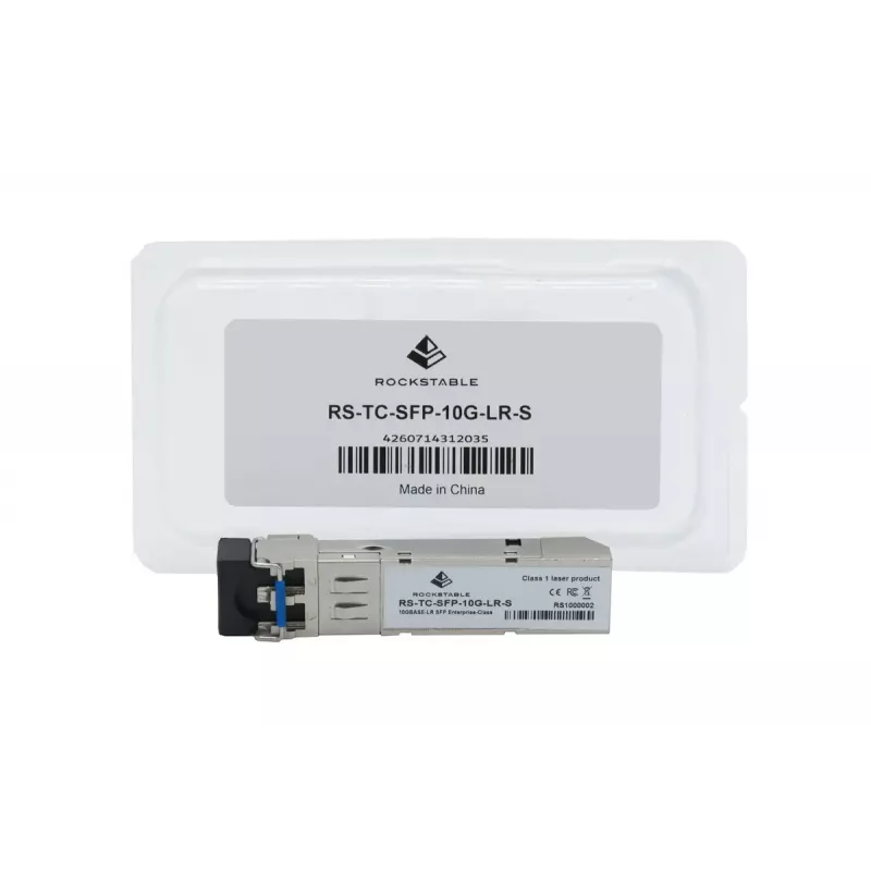 Fiber optic 10GBASE-LR SFP+ transceiver Rockstable — 10 Gbit/s, 1310 nm, LC, 10 km