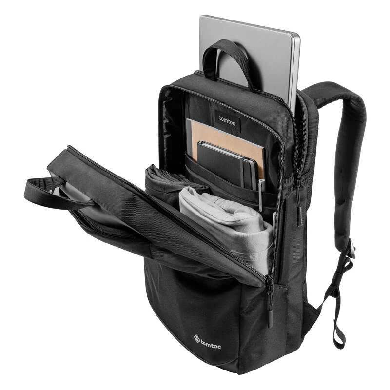 Backpack Tomtoc Explorer-T71 24L — laptop travel backpack (black)