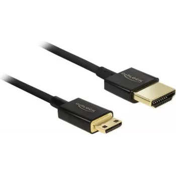 HDMI Cable DeLOCK 85118 0.25m HDMI Type A to Type C Black