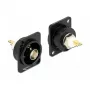 BNC female wire connector DELOCK 86788, black, 26×31.4×31 mm