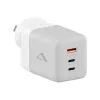 ALOGIC mobile device charger WCM3X100G — Indoor AC charger for smartphone and tablet, 2x USB-C, 100–240V, White