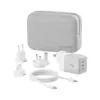 ALOGIC mobile device charger WCM3X100G — Indoor AC charger for smartphone and tablet, 2x USB-C, 100–240V, White