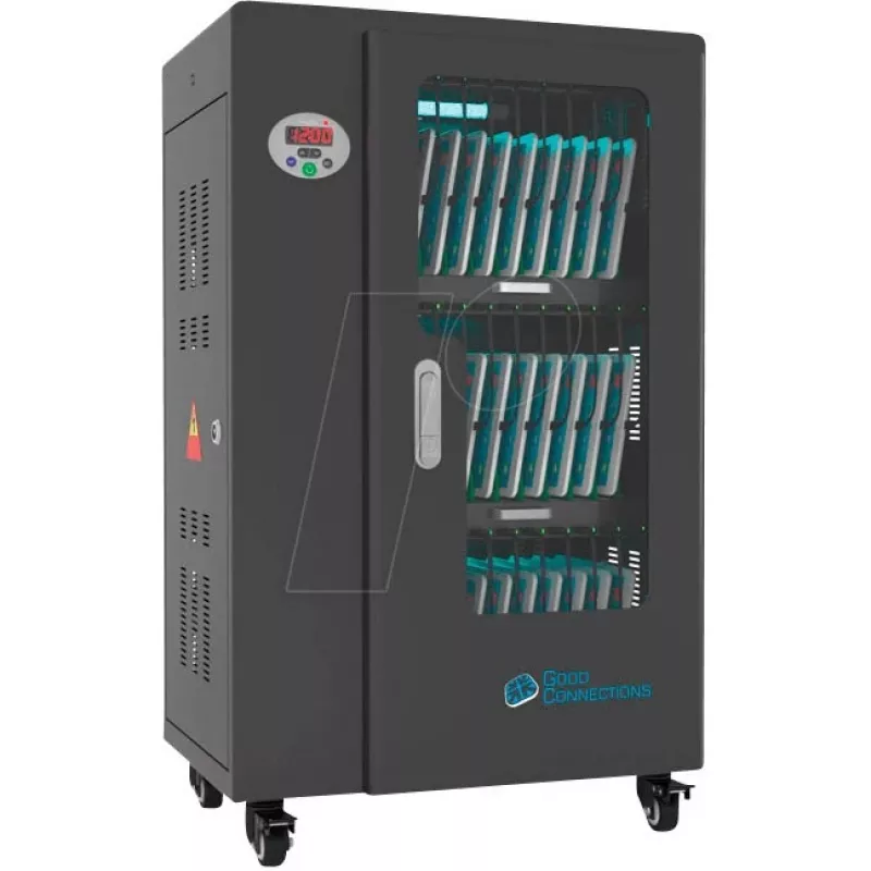 Portable device management cart Alcasa PCT01-A30S Black USB 2.4A