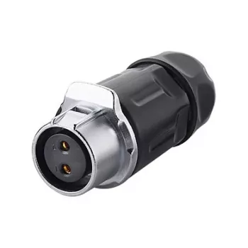 Wire Connector Alcasa IC01-20P202 S1 Power 2-pin Black