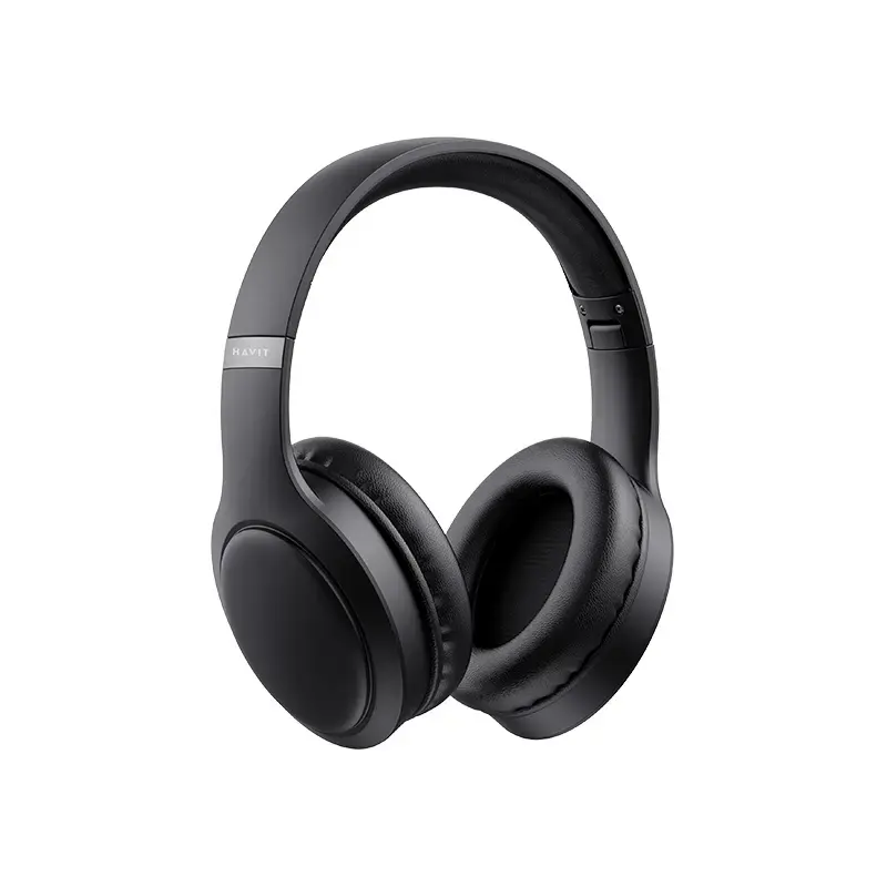 Headset HAVIT HVBT-H630BT Wireless Bluetooth Head-band Headphones, 20–20000 Hz, Circumaural, USB-C, Black