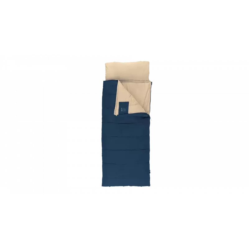 Sleeping bag Outwell Contour Lux 190 cm, synthetic, left zip, deep blue