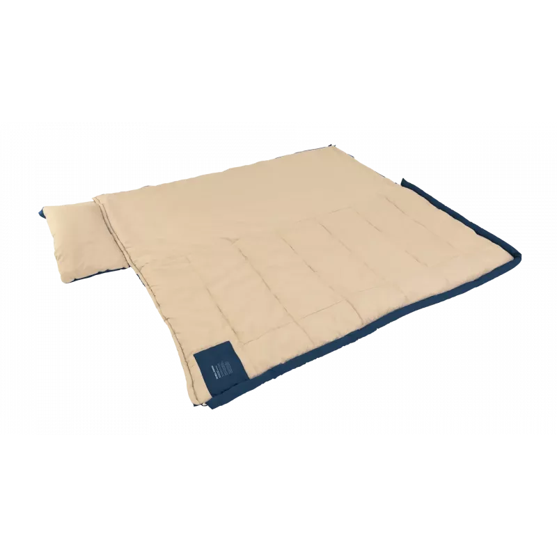 Sleeping bag Outwell Contour Lux 190 cm, synthetic, left zip, deep blue