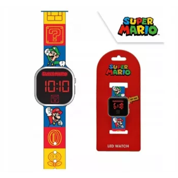 Kids Euroswan digital LED watch Super Mario GSM4236 with calendar