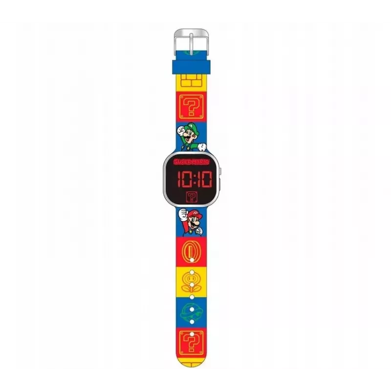Kids Euroswan digital LED watch Super Mario GSM4236 with calendar