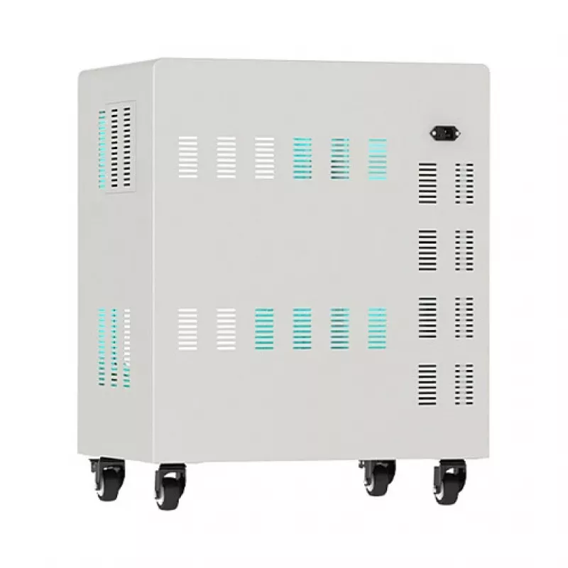 GoodConnections ANTARES PRO T20C Tablet-Ladewagen to 11 USB-C 30W Port PD3.0 UVC-Desinfektion Grey