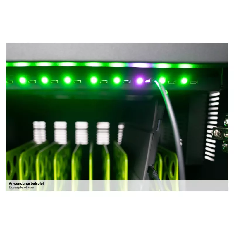GoodConnections ANTARES PRO T20C Tablet-Ladewagen to 11 USB-C 30W Port PD3.0 UVC-Desinfektion Grey