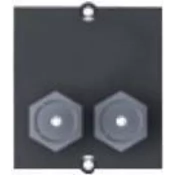 Bachmann Custom module - Modulares Faceplate-Snap-In - F-Plug X 2 - Black (917.117)