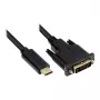 Alcasa GC-M0110 Video Cable-Adapter 2 m USB Type-C DVI-D Black (GC-M0110)