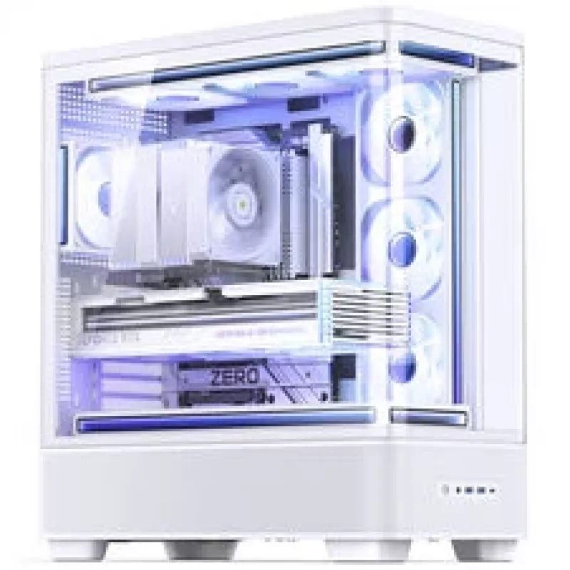 Jonsbo TK-5 Enclosure, Midi-Tower, ATX, Tempered Glass - White
