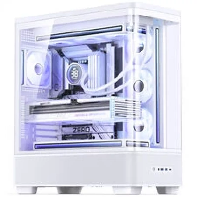 Jonsbo TK-5 Enclosure, Midi-Tower, ATX, Tempered Glass - White
