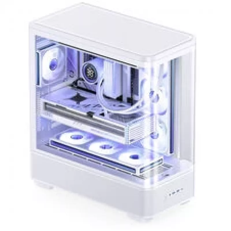 Jonsbo TK-5 Enclosure, Midi-Tower, ATX, Tempered Glass - White