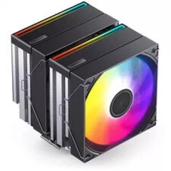 CPU Cooler Jonsbo CB80 Dual-Tower with 2 x 120mm PWM RGB Fans — black