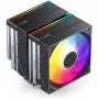 CPU Cooler Jonsbo CB80 Dual-Tower with 2 x 120mm PWM RGB Fans — black