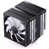 CPU Cooler Jonsbo CB80 Dual-Tower with 2 x 120mm PWM RGB Fans — black