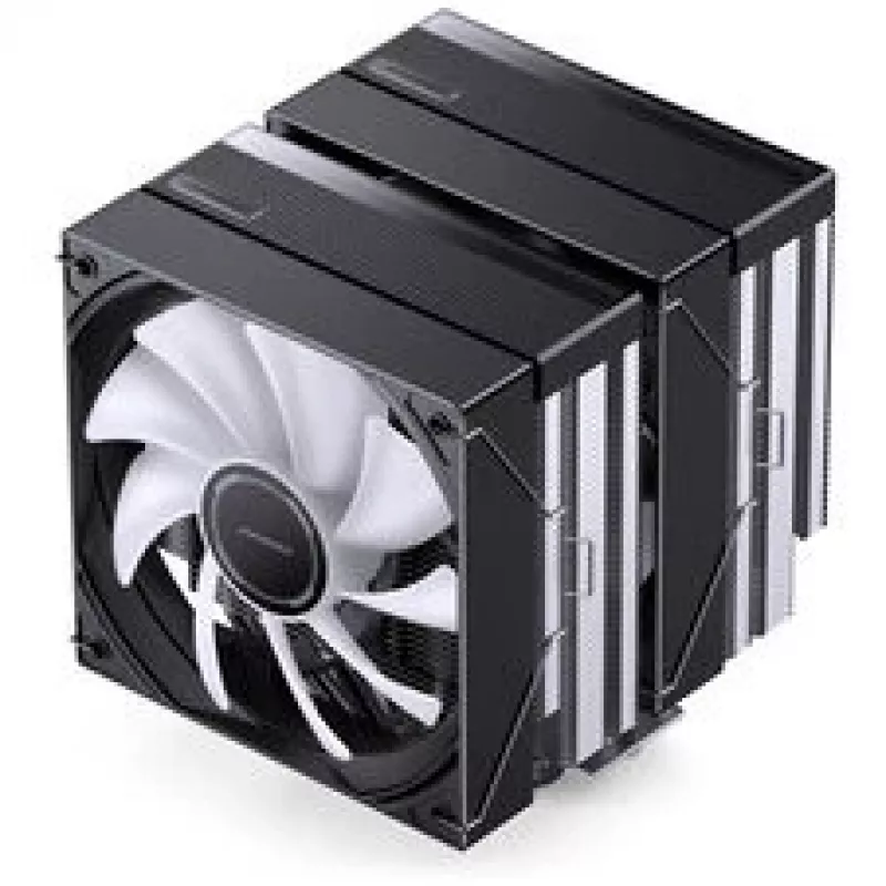 CPU Cooler Jonsbo CB80 Dual-Tower with 2 x 120mm PWM RGB Fans — black