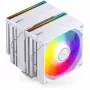 CPU Cooler Jonsbo CB80 Dual-Tower with 2×120mm PWM ARGB Fans — White